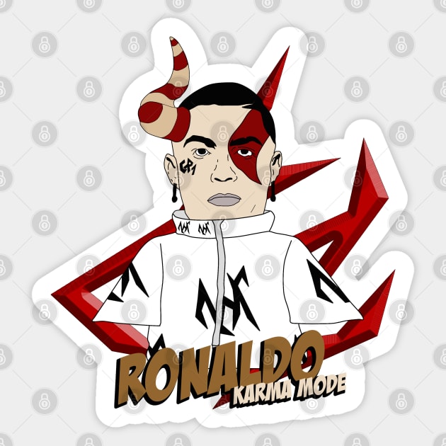 RONALDO KARMA MODE Sticker by Sri Artyu